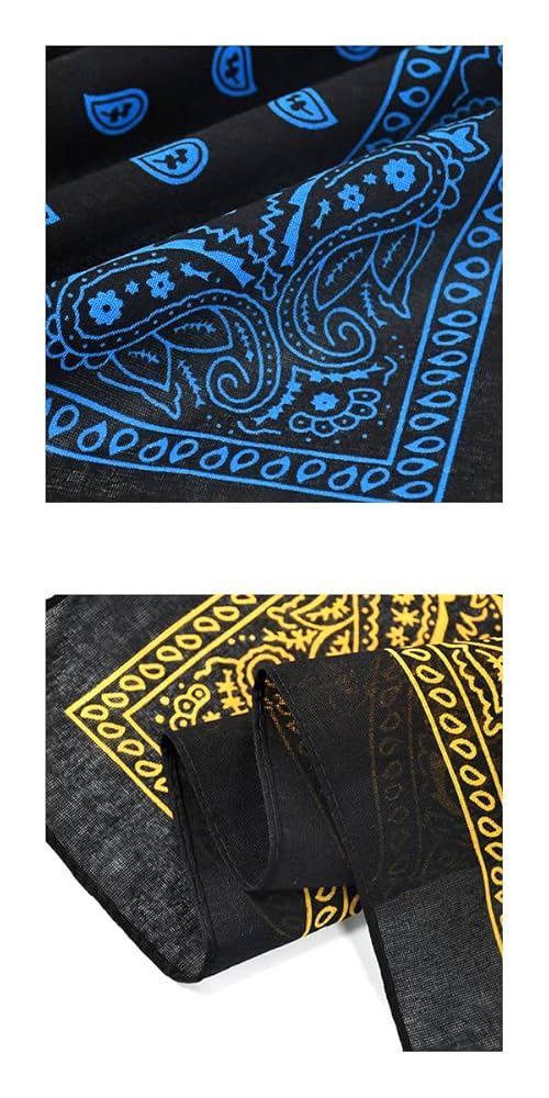 専用　バンダナ5枚セット Amazon | ブラック バンダナ 5枚セット 54×54cm コットン100
